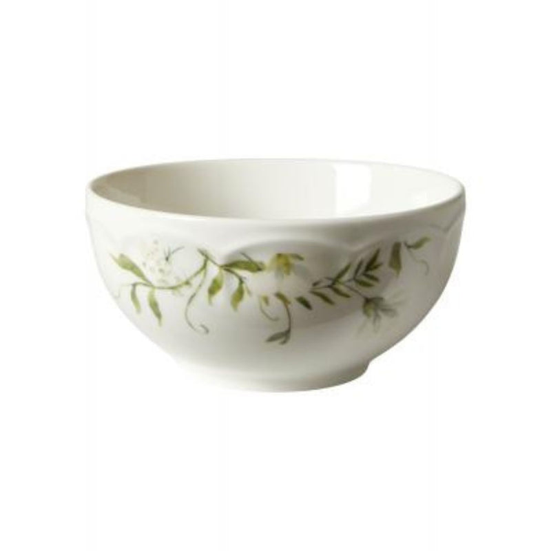 Schale Flora Ø14xH6,7 cm, Knochenporzellan, grün