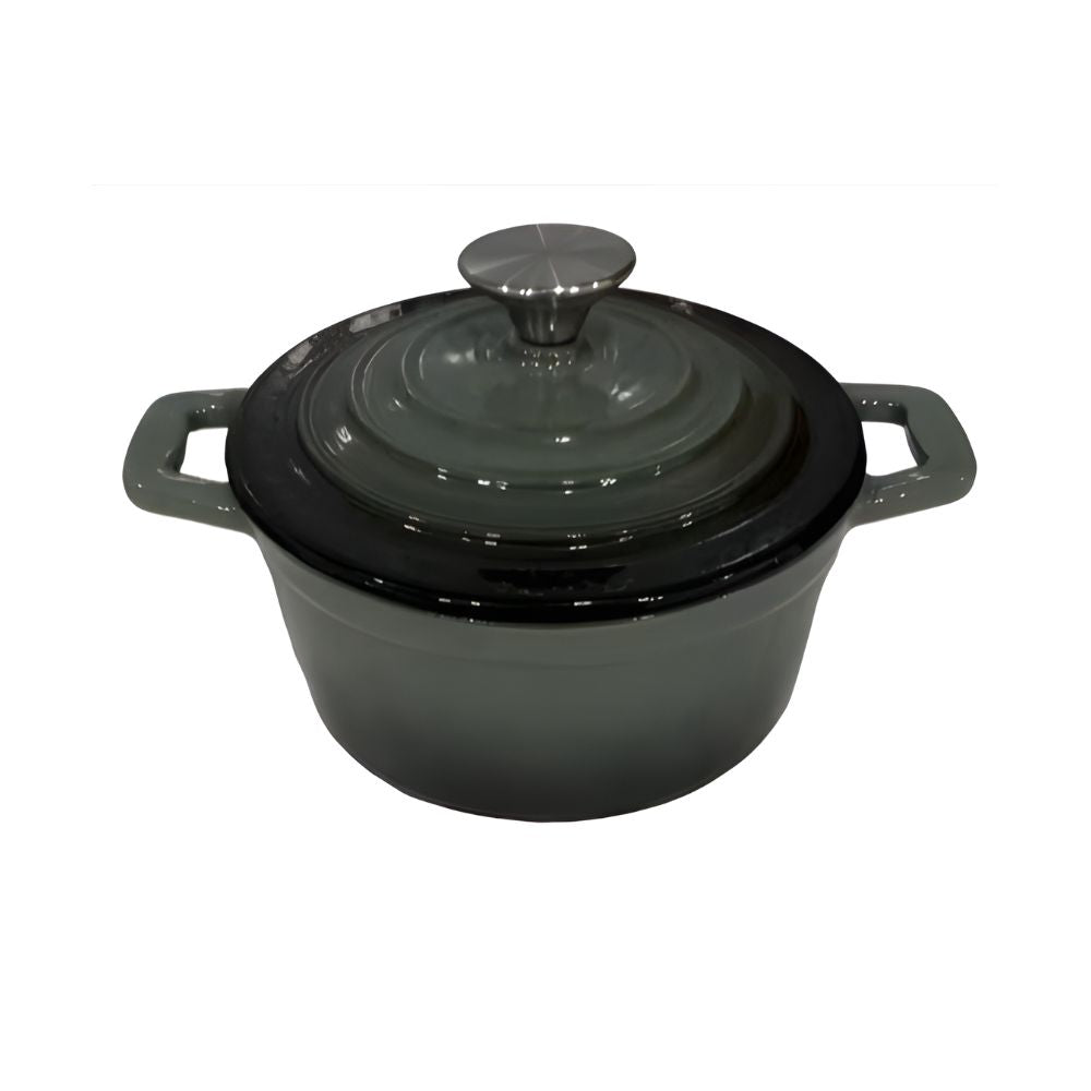 Alpina - Kasserolle 14 cm støbejern grøn