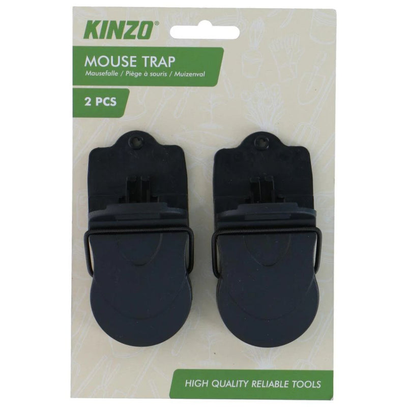 Kinzo - Kunststoff-Mausefalle, 2 Stück.