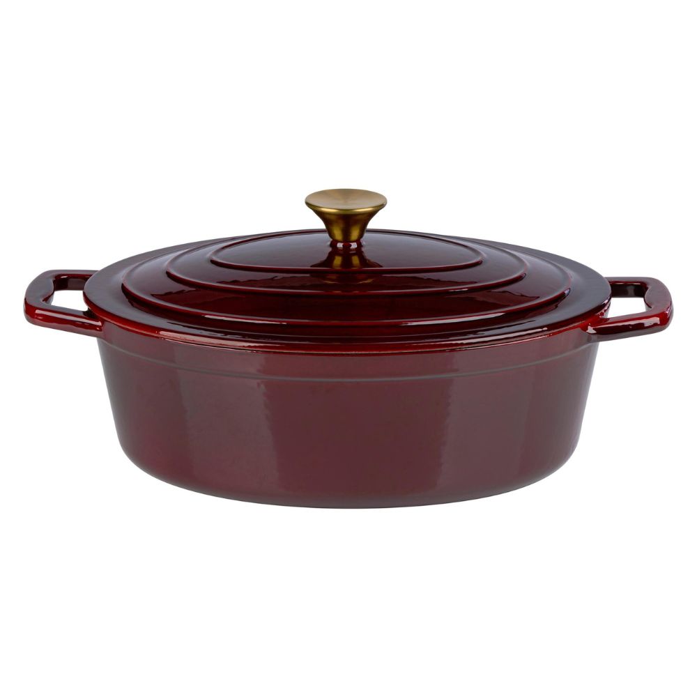 Alpina - Gryde 5L - støbejern bourgogne