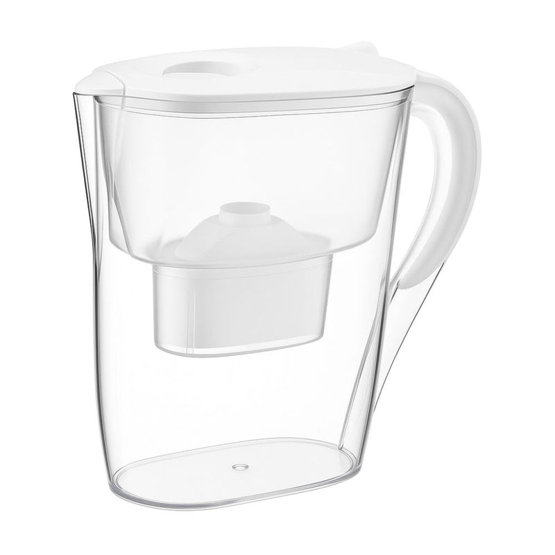 Conzept - Wasserfilterkanne mit Kohlefilter - 2,6 L in Weiß