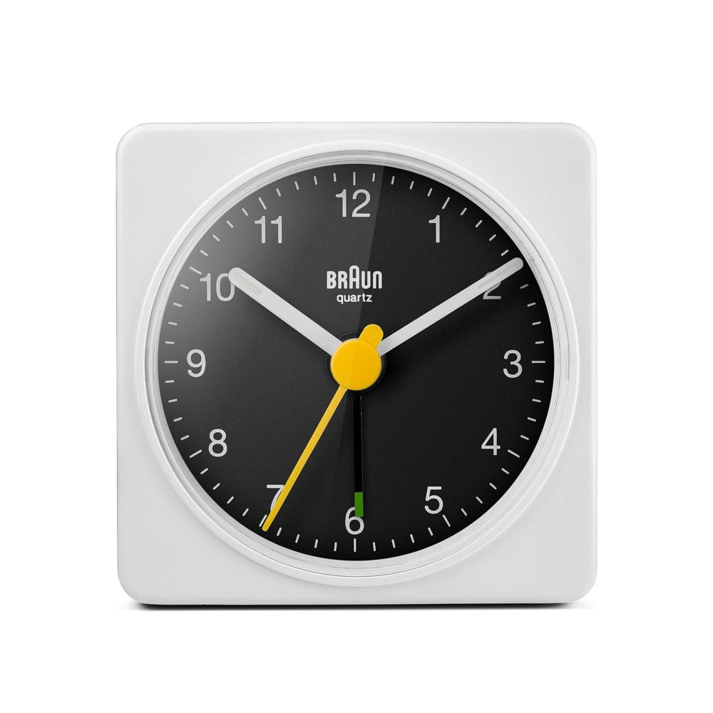 Braun - Classic vækkeur BC02WB quartz firkantet - Hvid