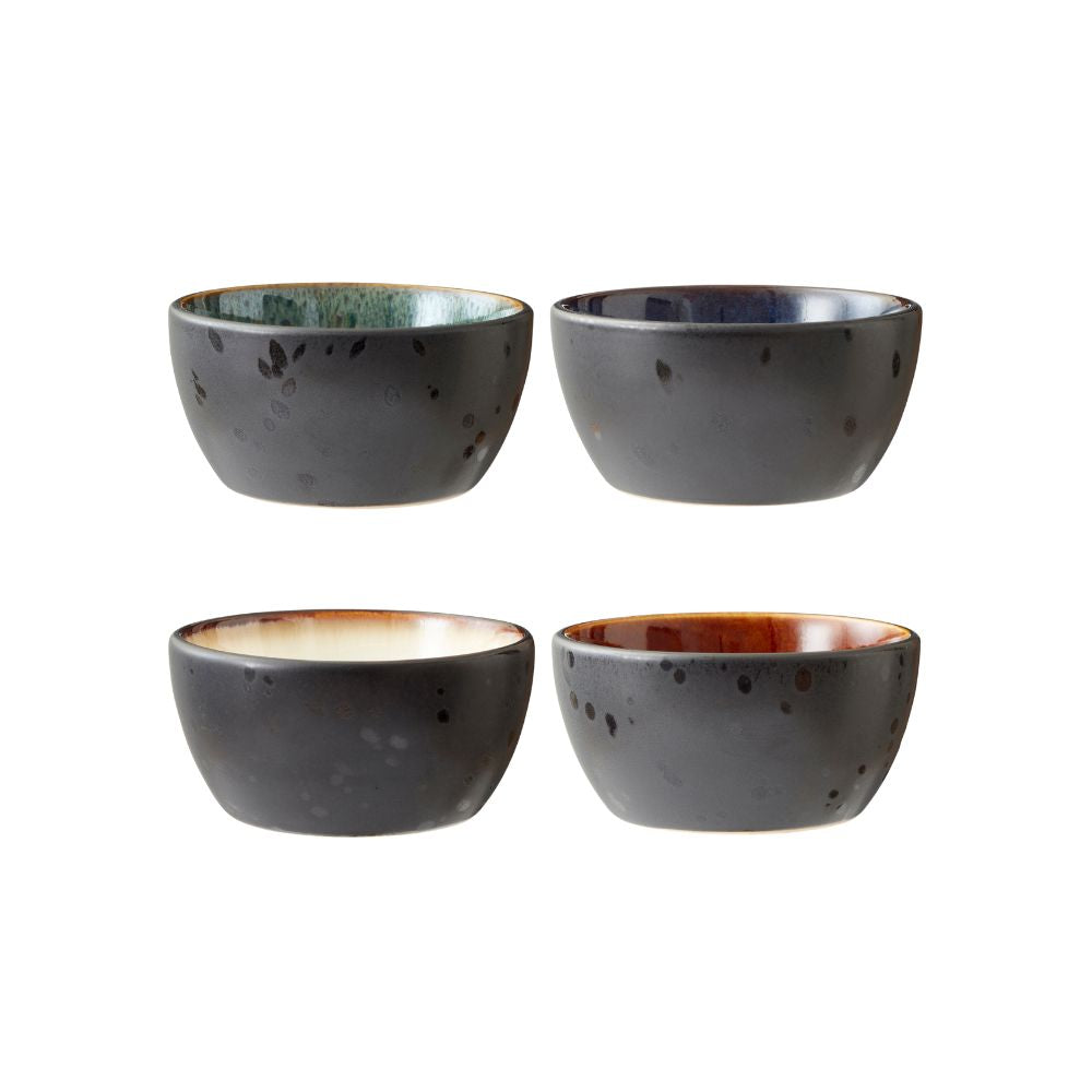 Bitz - skålesæt 10 cm 4 stk Sort ass