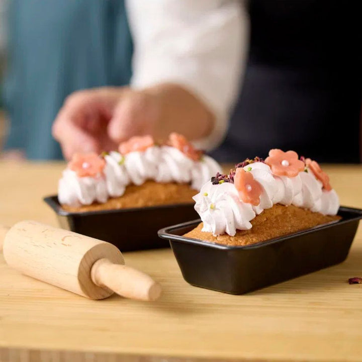 Blomsterbergs - Mini-brødformsæt med kagerulle - 3 dele