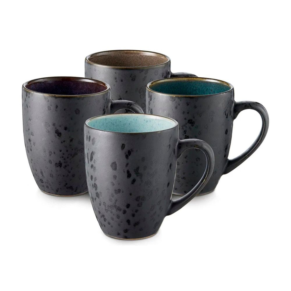 Bitz - Krus 30cl sort mørk 4 stk.