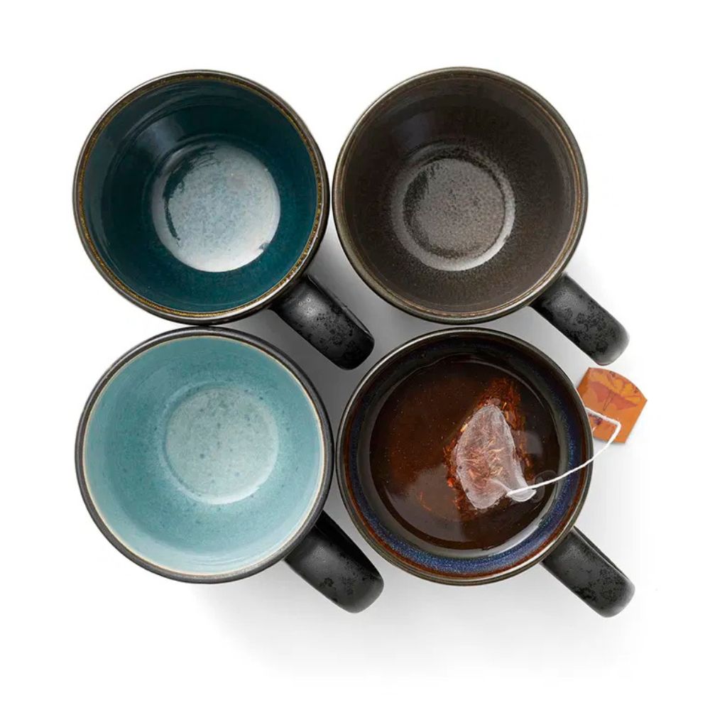 Bitz - Krus 30cl sort mørk 4 stk.