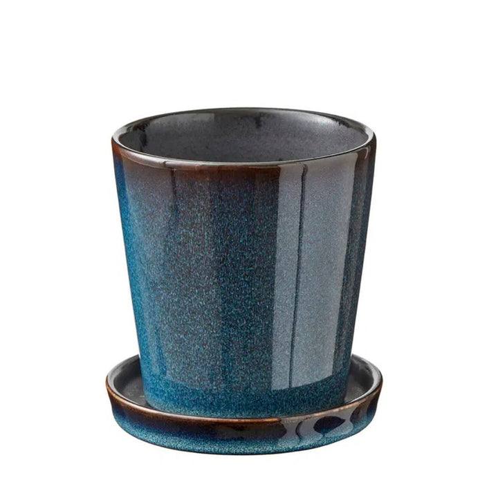 Bitz - Urtepotte skjuler 10cm blå/sort