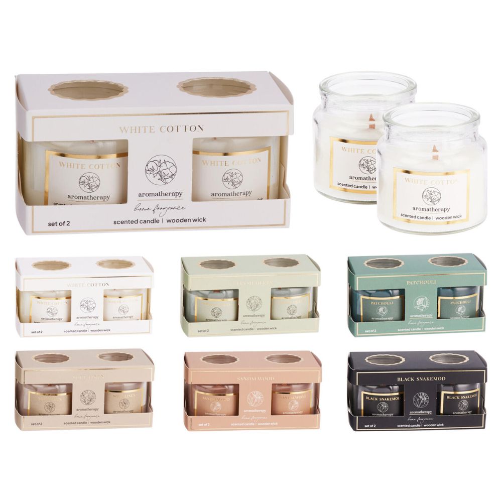 Duftlys 2 stk - assorteret dufte