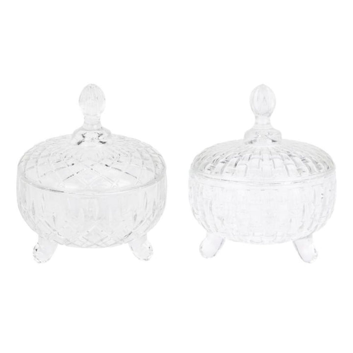 Glas krukke med låg 1 stk. - 200 ml - assorteret mønster