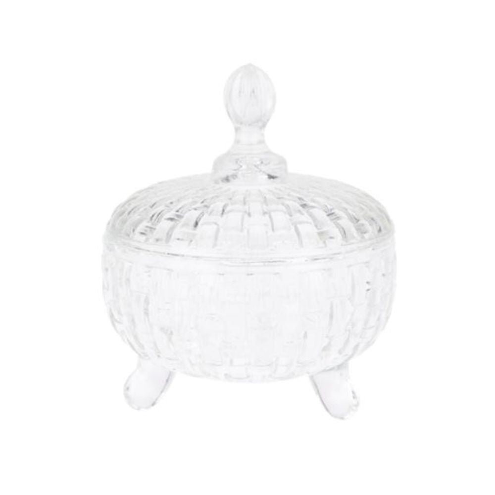 Glas krukke med låg 1 stk. - 200 ml - assorteret mønster