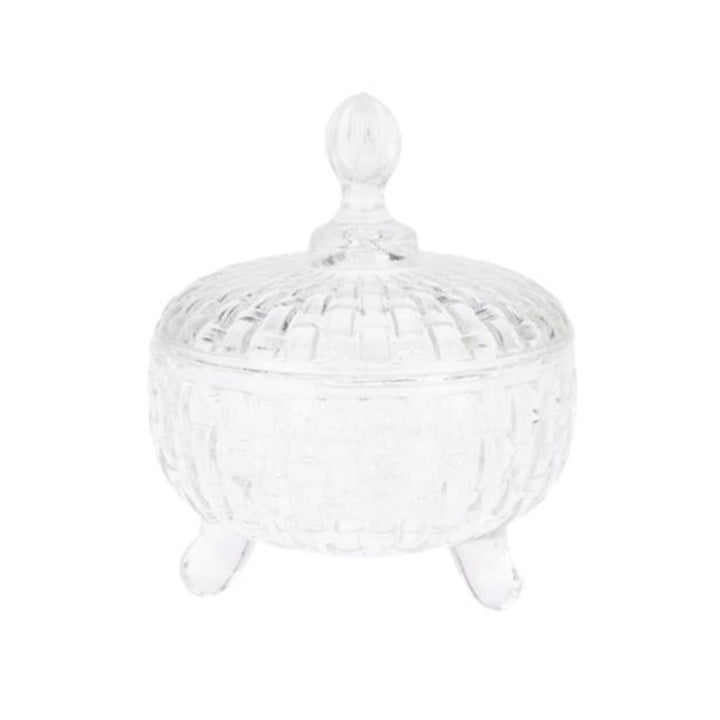 Glas krukke med låg 1 stk. - 200 ml - assorteret mønster