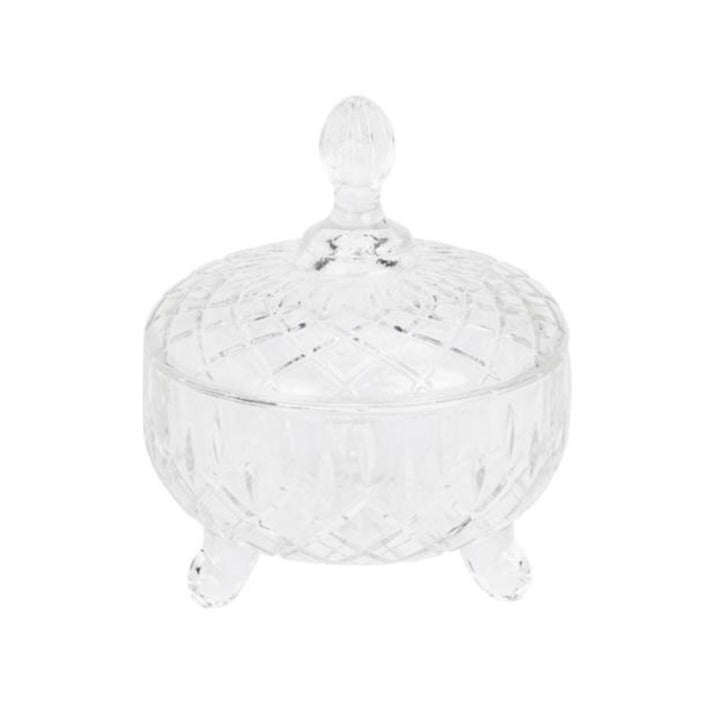 Glas krukke med låg 1 stk. - 200 ml - assorteret mønster