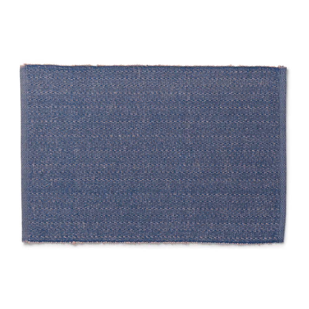 Lyngby porcelæn - Herringbone Dækkeserviet 43x30 cm blå