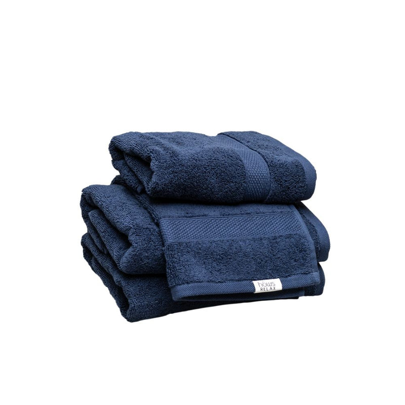 Haws Relax - Håndklæde sæt 4 stk. Navy - 600 g