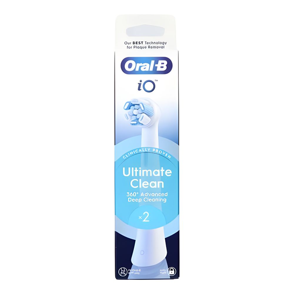 Oral B IO Ultimate Clean børstehoved hvid 2-pak