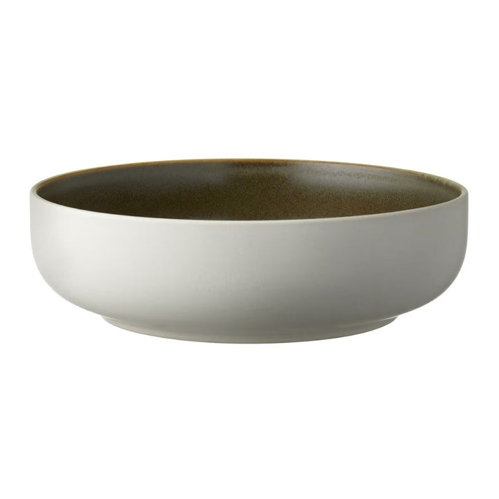 Studio Round - Pastaskål North 19 cm Matte white/Matte moss