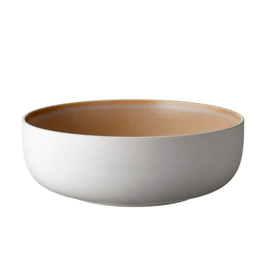 Studio Round - Salatskål North 25 cm Matte white/Matte sand
