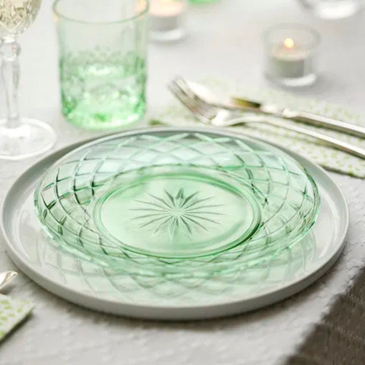 Lyngby Glas - Sorrento Glastallrik Dia 21 cm 4 st. Grön