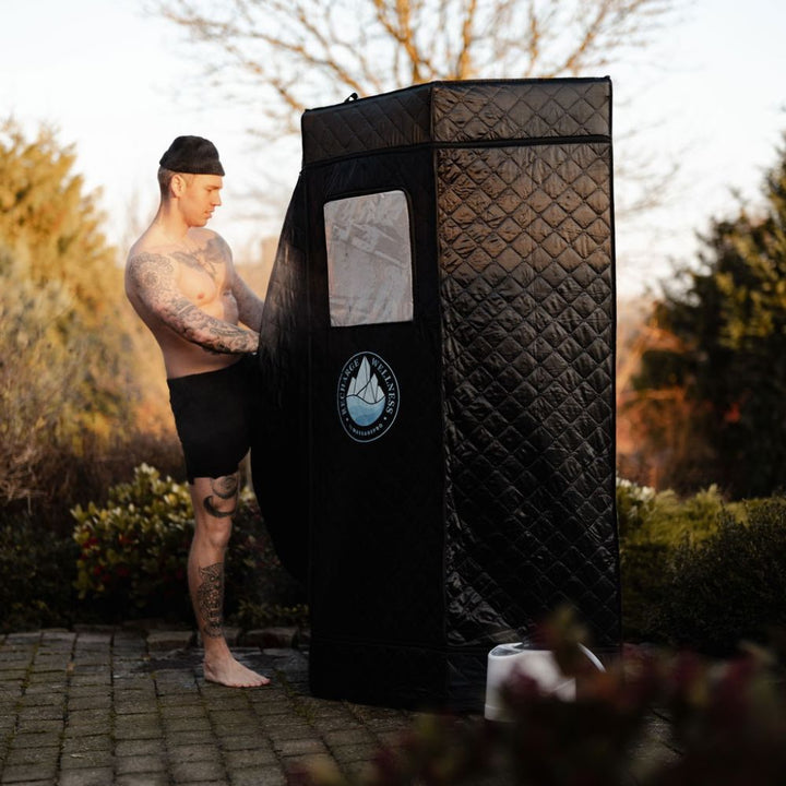 Dampsauna sort 90x90x180 cm