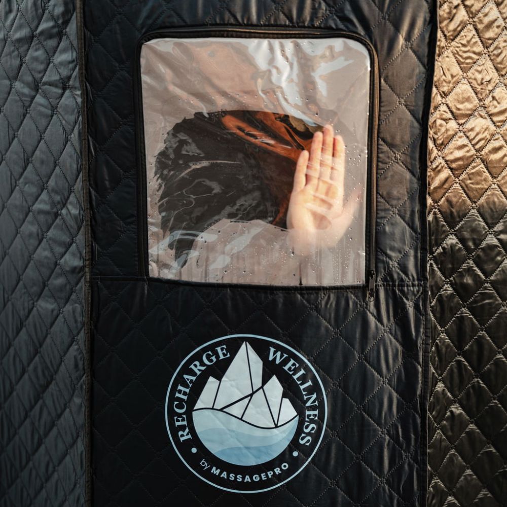 Dampsauna sort 90x90x180 cm