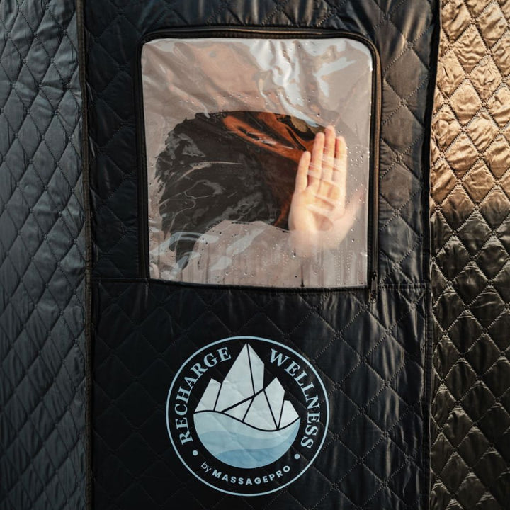 Dampsauna sort 90x90x180 cm