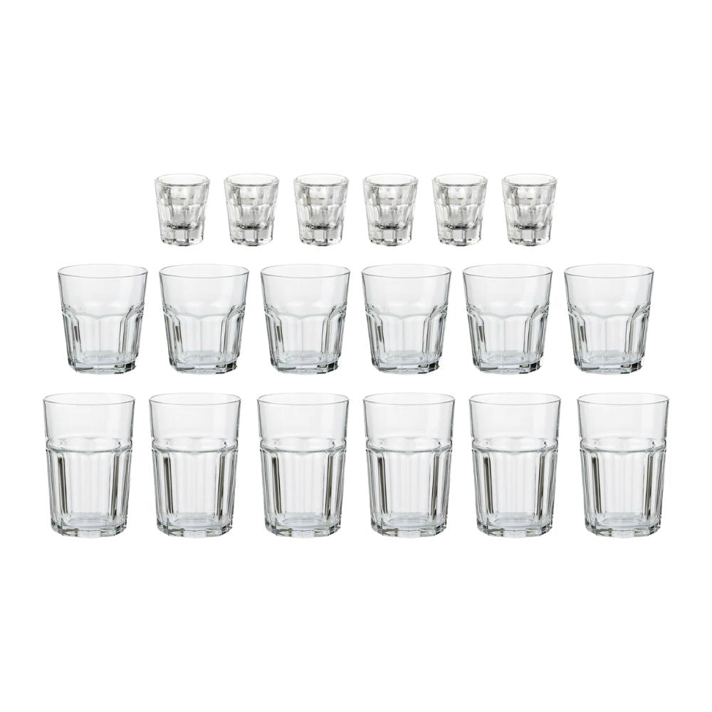 Aida - Atelier granit caféglas sæt 18 dele