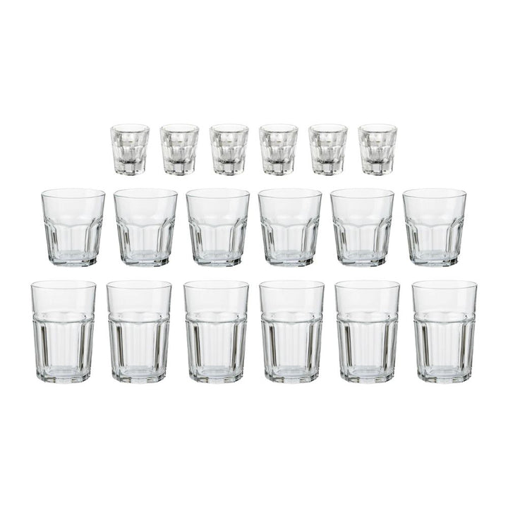 Aida - Atelier granit caféglas sæt 18 dele