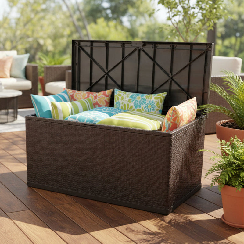 Dynbox 120x61x63 cm - svart konstrotting