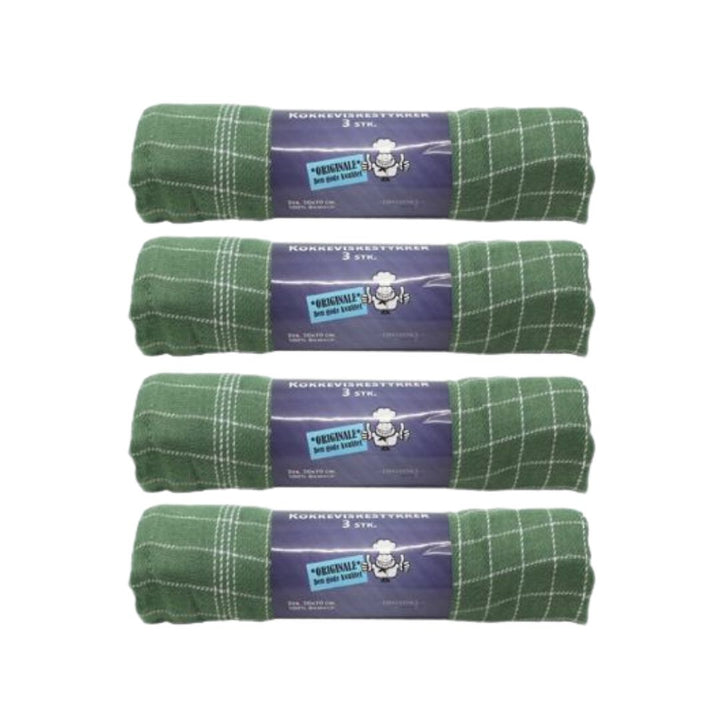 Haahr & Co - Kokkeviskestykker 12-pak - Forest green
