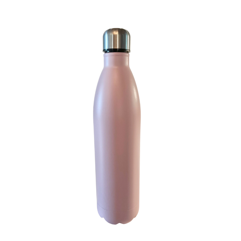 Thermosflasche doppelwandig, Edelstahl, 1000 ml, rosa