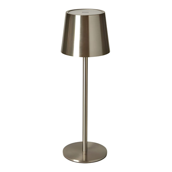 Bordlampe med touch i sølv 27,5 cm