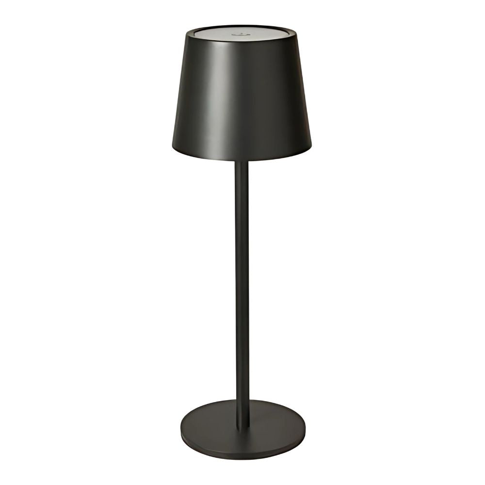 Bordlampe med touch i sort 27,5 cm