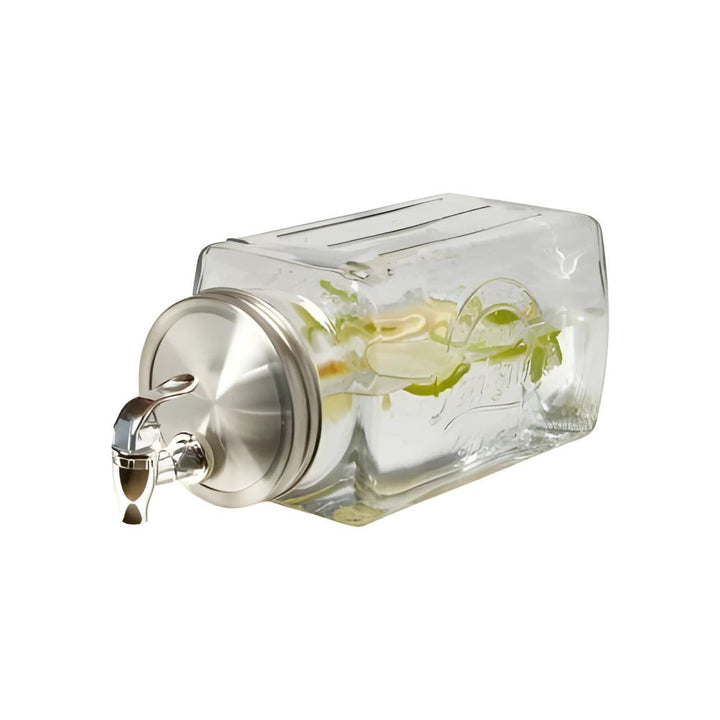 Saftdispenser - 3L i glas - 26x13,7x14,2 cm