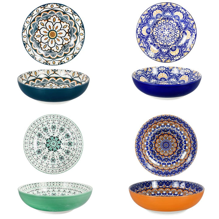 Keramik skål 1 stk. Ø23 cm med mønster