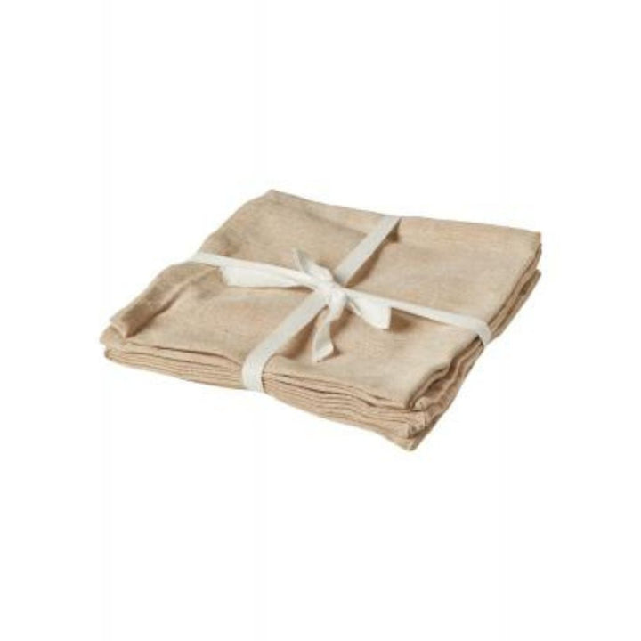 Servetter 4 st. i linne - 40x40 cm 