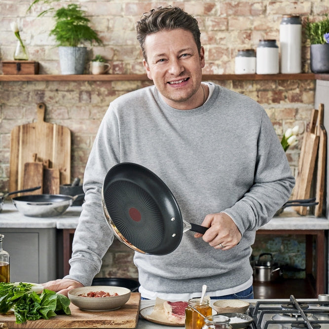 Jamie Oliver - SS Stegepandesæt (20,24,26 & 28 cm)