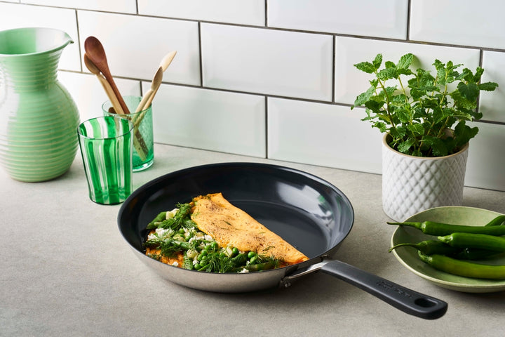 Jamie Oliver Quick & Easy Stainless steel keramisk stegepande 24 cm