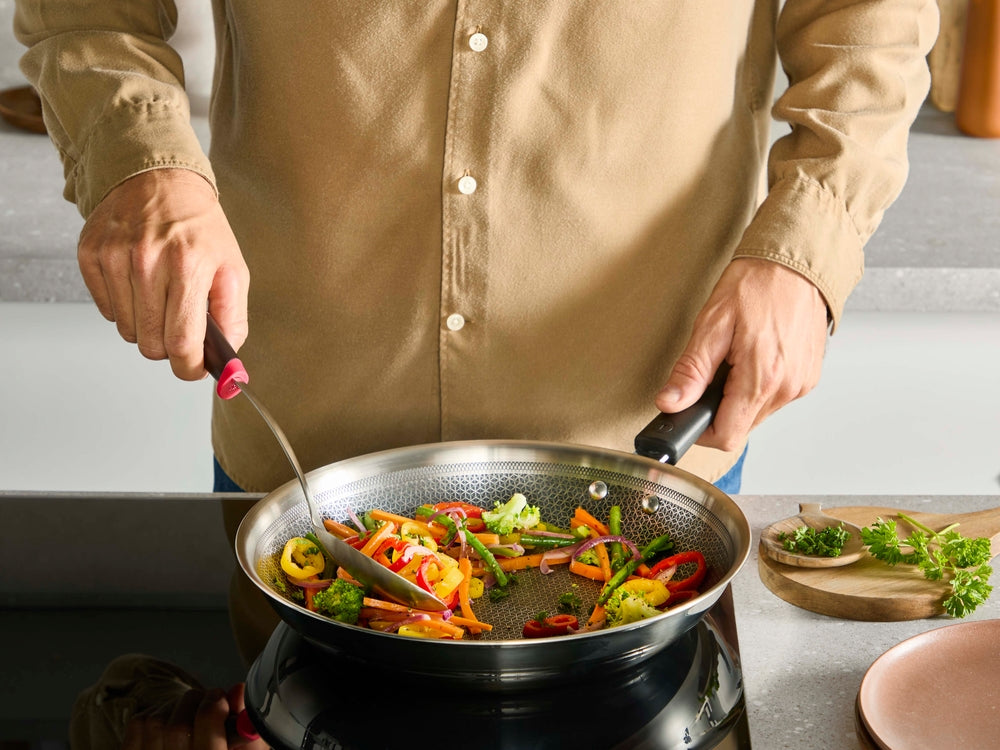 Tefal Emotion Plus Power - Stegepande 24 cm - SS Tri-Ply mesh PFTE
