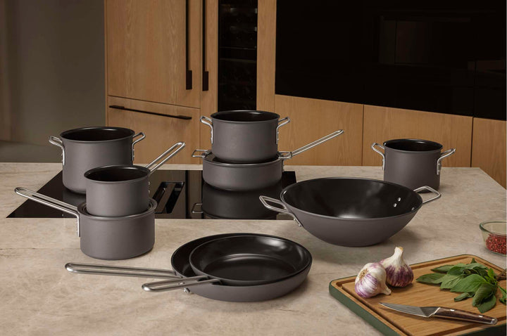 Eva Trio - Grey Line Gryde 4,8 liter - Rustfrit stål - Slip-Let® belægning