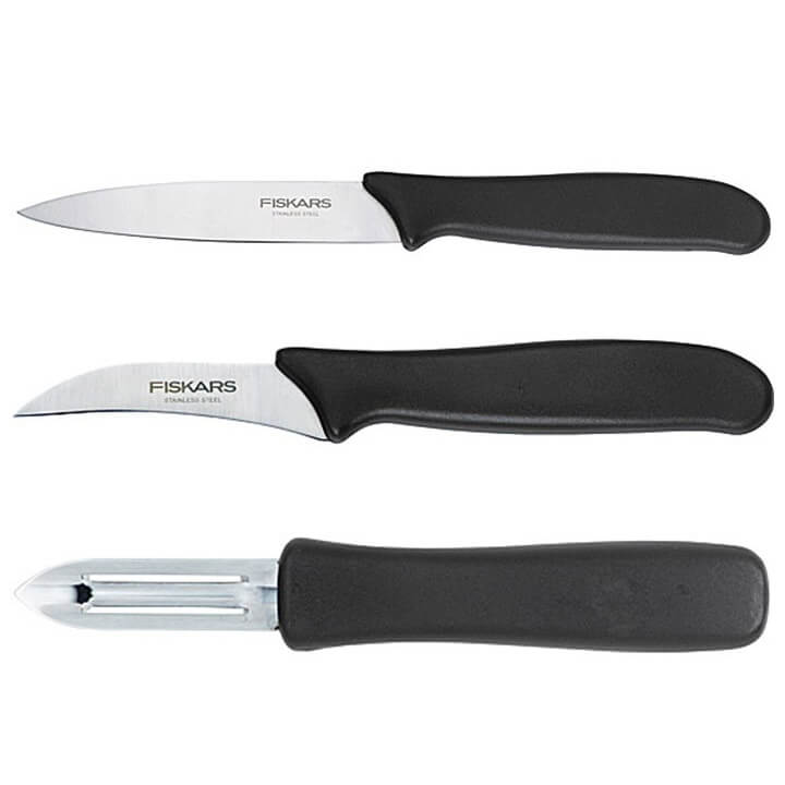 Fiskars - Schäler-/Hobelset - 3-teilig, Geschenkbox