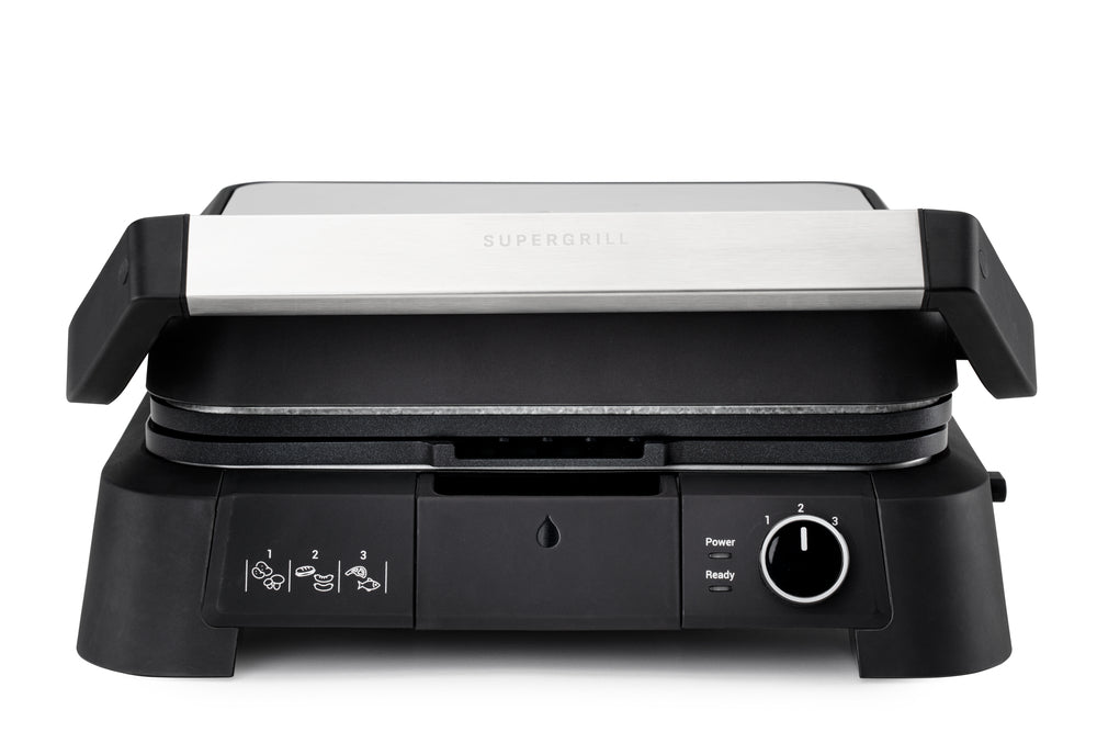 OBH Nordica - SuperGrill kontaktgrill 3-i-1 rustfrit stål
