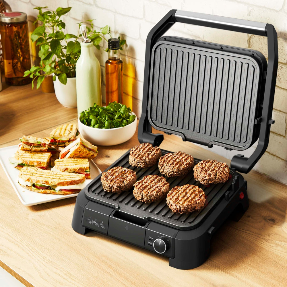 OBH Nordica - SuperGrill kontaktgrill 3-i-1 rustfrit stål