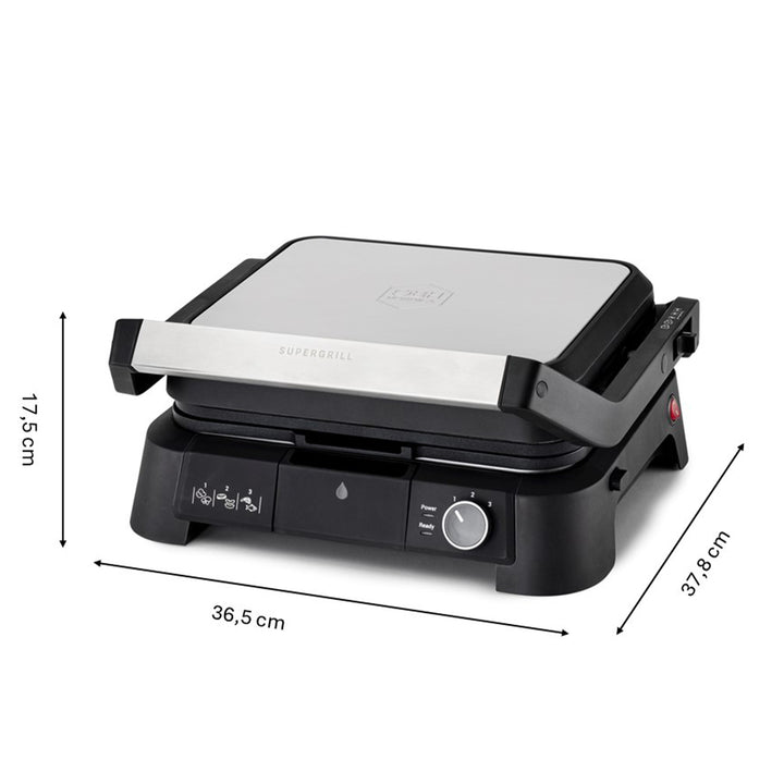 OBH Nordica - SuperGrill kontaktgrill 3-i-1 rustfrit stål