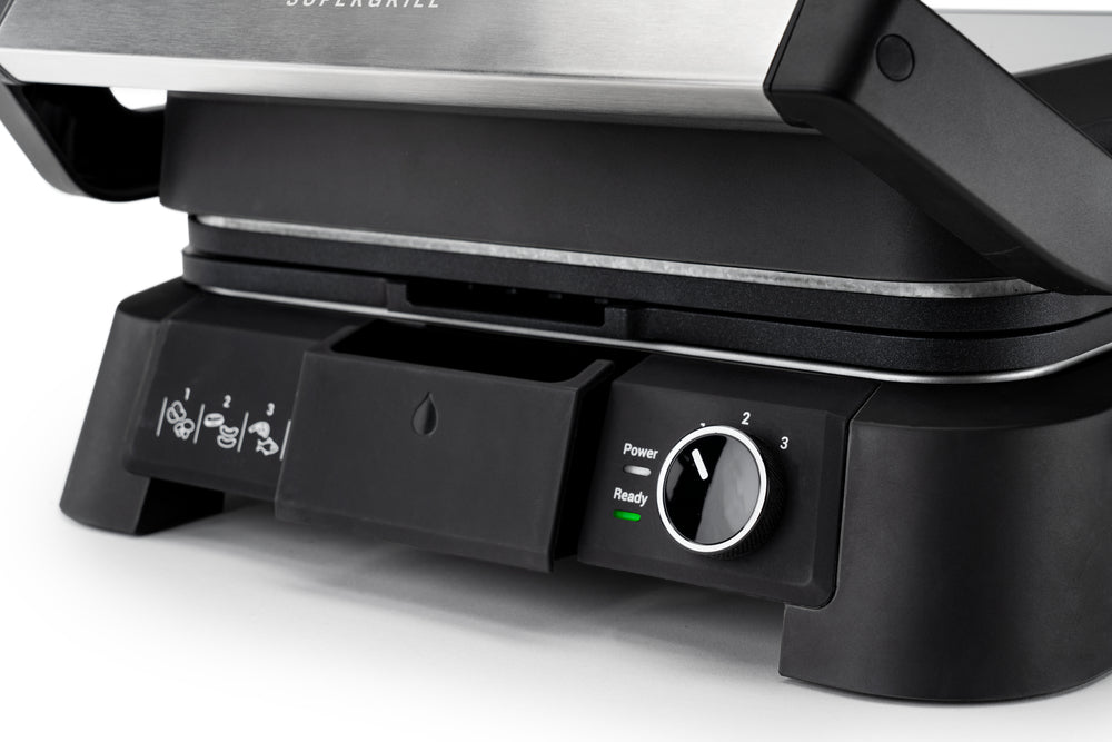 OBH Nordica - SuperGrill kontaktgrill 3-i-1 rustfrit stål