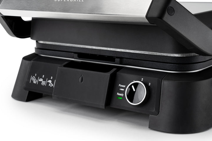 OBH Nordica - SuperGrill kontaktgrill 3-i-1 rustfrit stål