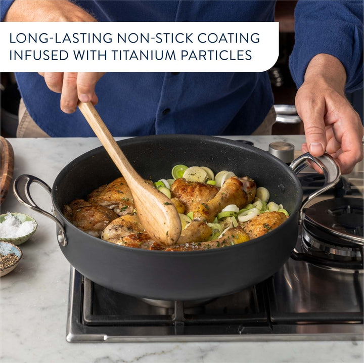 Tefal - Jamie Oliver Cooks Classic HA sautergryde med glaslåg 30 cm