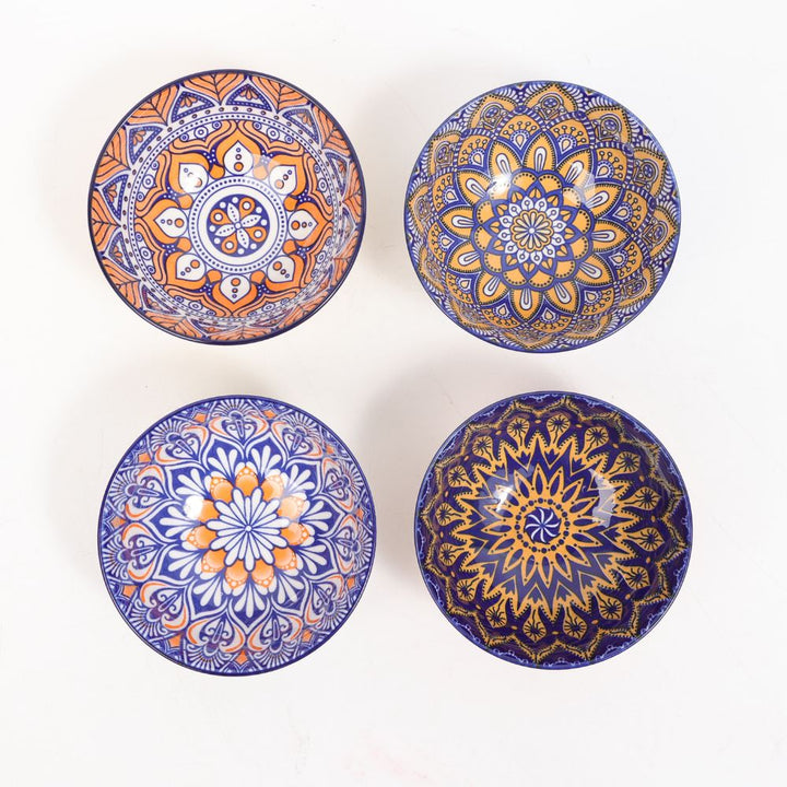 Conzept - Keramisk skål med mönster Ø12x6 cm blandade mönster