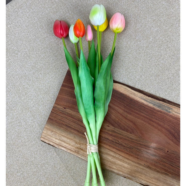 Tulpenstrauß, 7-teilig, 39 cm, mehrfarbig