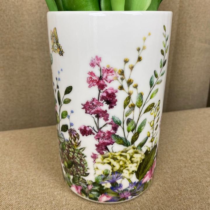 Vas i porslin - Flora - Mellan