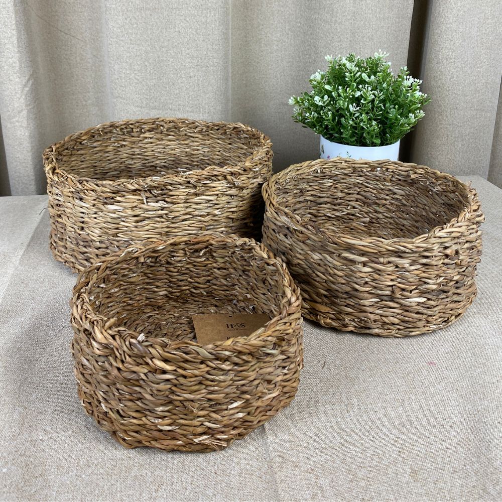 Kurvesæt rundt 3 stk - flet